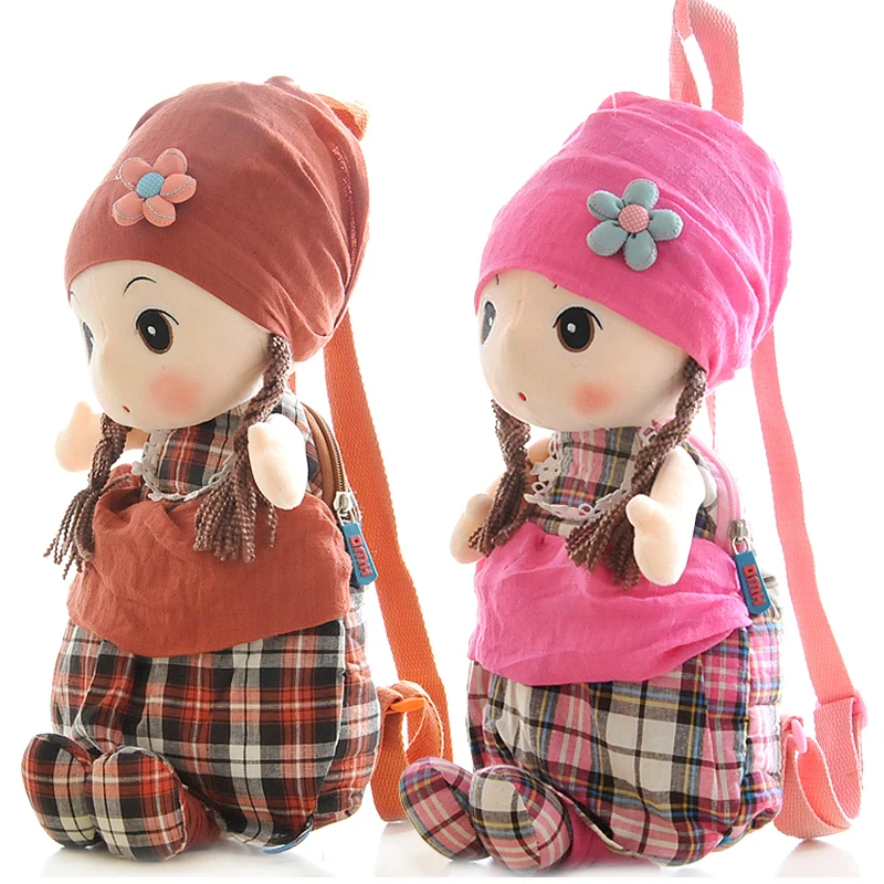 

Kindergarten School Bag Girls Children 1 To 6 Years Old Baby Bag Pupil Cartoon Cute Plush Dolls Backpack