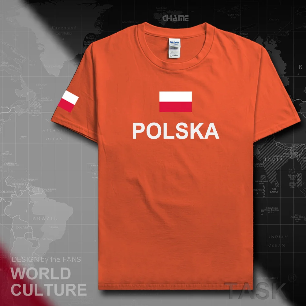 Poland mens t shirts Polish Pole 2017 jersey hip hop nation cotton t-shirt fitness brand clothing tees country POLSKA flag