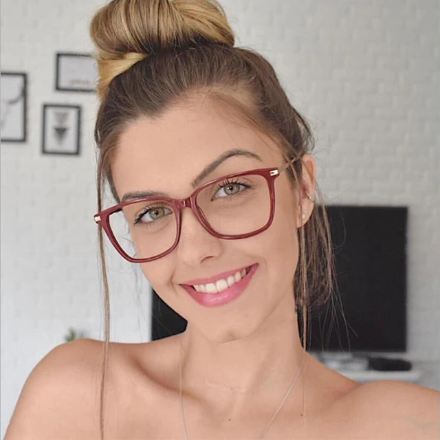 Monture De Lunettes Carrees Transparentes Pour Femmes 2019 Faux Sexy Pour Ordinateur Montures De Lunette Femme AliExpress