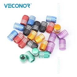 20Pcs Aluminum Material Tyre Tire Valve Core Caps Valve Stem Cap Dust Cover for Car Truck Bike Motorcycle