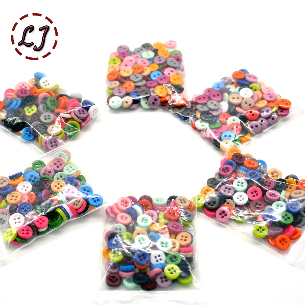 New Resin Sewing Button Round 9mm( 0.34in) Dia accessory scrapbooking for child cloth Candy color child button DIY