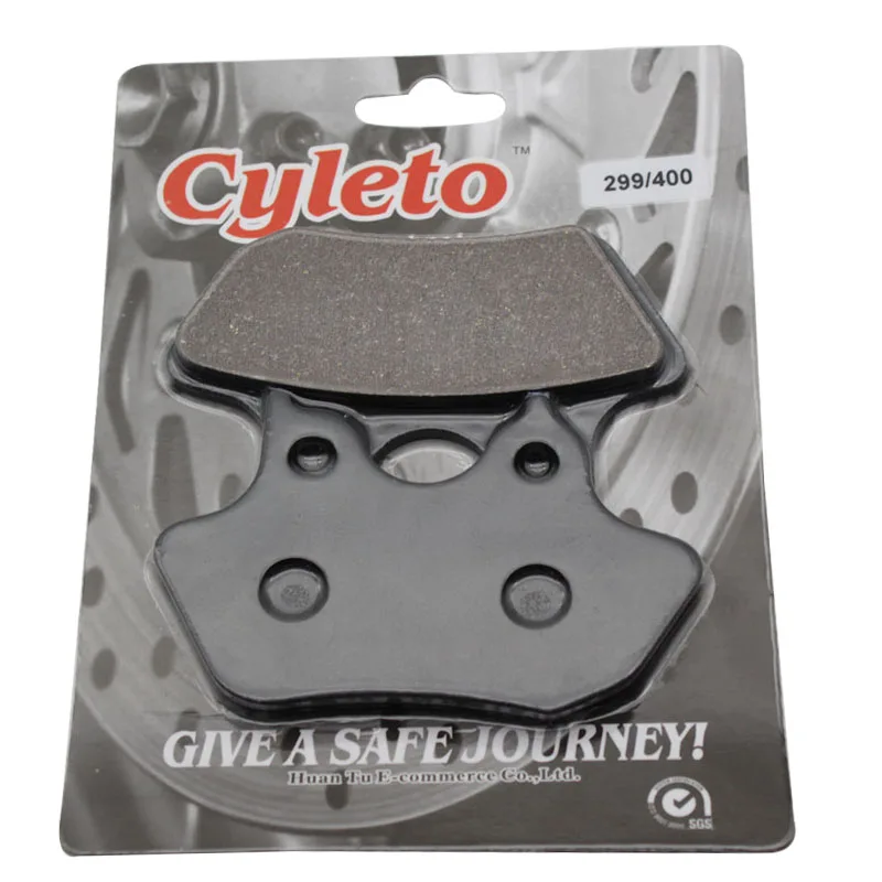 CYLETO Motorcycle Front and Rear Brake Pads For HARLEY DAVIDSON XLH883 Sportster 2000-2003 XL 1200 FXD FXDX FXDL FXDWG 2000-2003