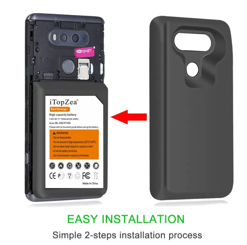 بطارية V20 10500mAh BL-44E1F مع حافظة واقية لجهاز LG V20 H990DS VS995 US996 LS997 H910 H918 – تقييم شامل ونصائح عملية