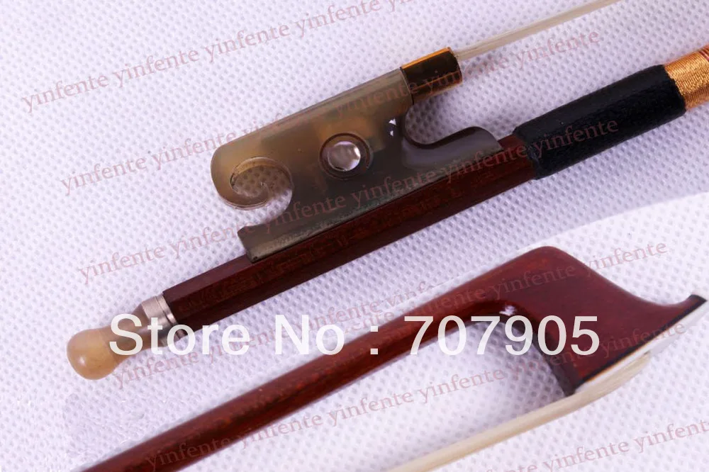 

New 4/4 Violin Bow get quality Brazil wood Bow Snail Ox horn Frog