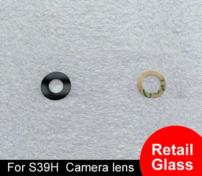 100% New Retail Back Rear Camera lens Camera cover glass with Adhesives For Sony Xperia S39H