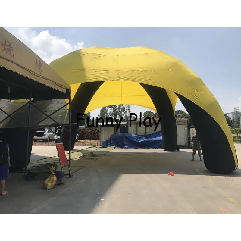 

4m Customized huge dome Inflatable spider tent,event station,party/roof yard tent for car promotion or advertising garage