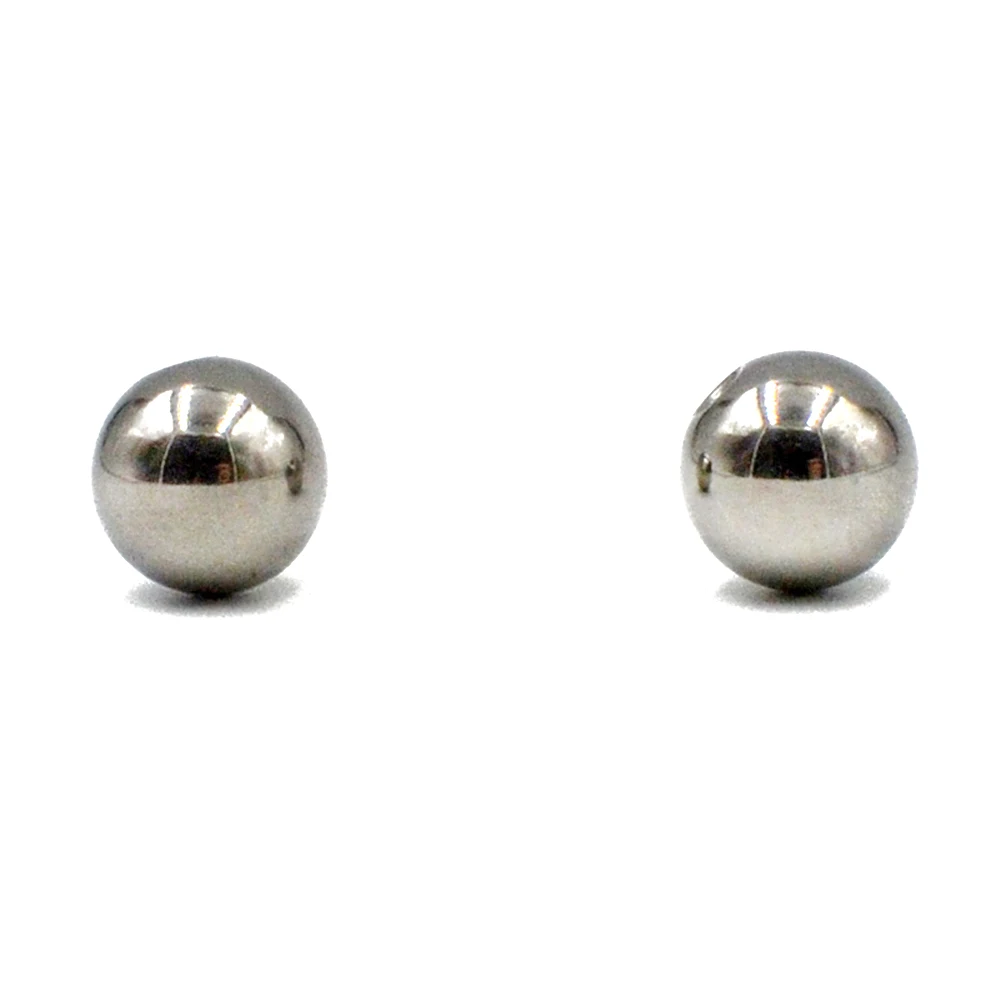 10 pcs G23 Solid Titanium Ball Piercing Screw Hole Replacement Accessories Lip Eyebrow Tongue Ear Body Piercing Jewelry 14/16G