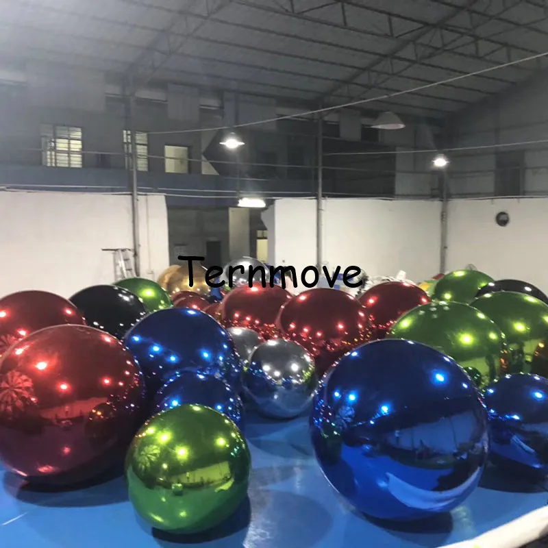 pink gold PVC Inflatable mirror decoration Ball ,Christmas globe Ball Reflect Light wedding Mirror Ball For Stage Exhibition