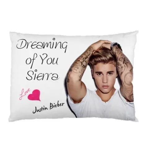 Justin Bieber Dreaming of You Personalized Pillowcase Personalised Gifts Pillowcases Custom Pillow Case Cover Two Sides 20"x30"