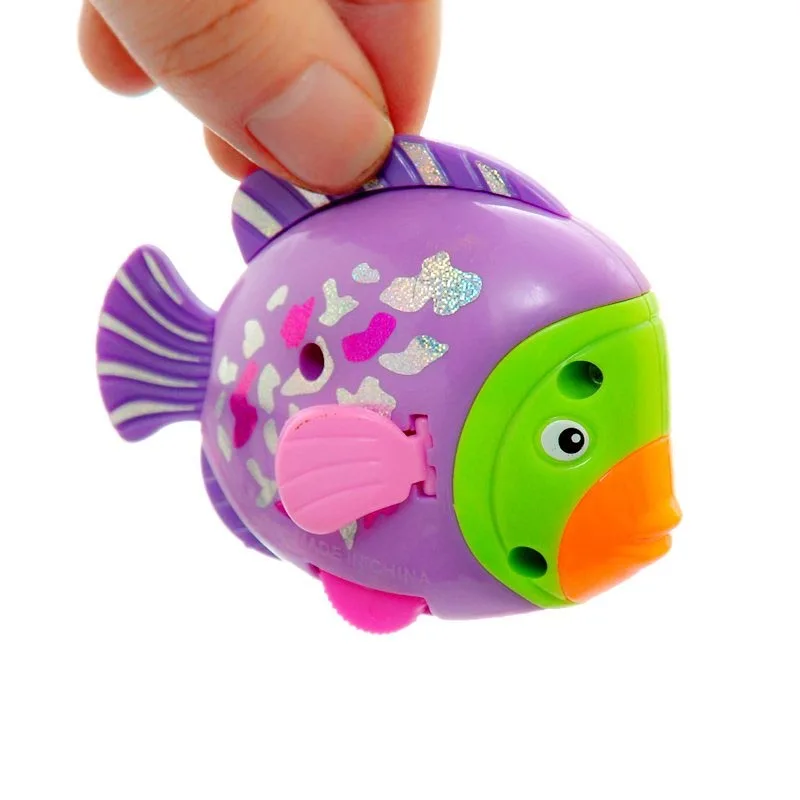 

Colorful Fish Activated Battery Powered Fish Toy On The Chain Clockwork Toy For Children Kids Gifts Baby Toy