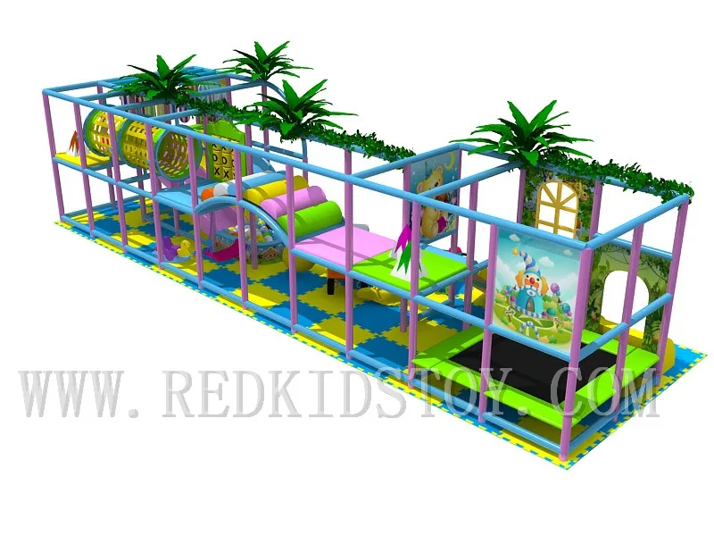 2015 CE Approved Supermarket Kids Indoor Playground Equipment Golden Factory Indoor Soft Play System HZ-50207