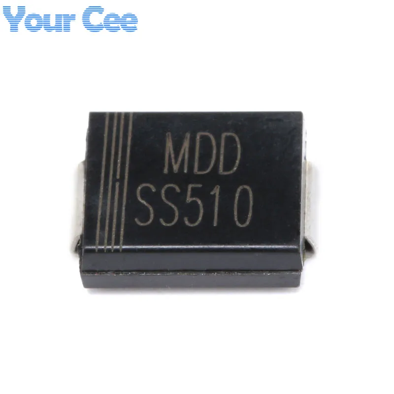 100 PCS SMC DO-214AB SMD Schottky Diode SS510 SS310 SS56 SS54 SS36 SS34 SK54