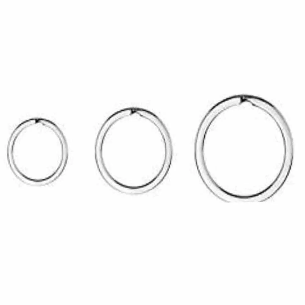 30 PCS Round Flat Key Chain Rings Metal Split Ring For Office Car Keys Organization Hang Cards Making Arts & Crafts Project Ring