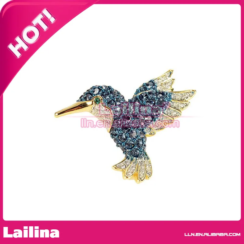 Free Shipping 45mm Kingfisher Fashion Brooch Pendant