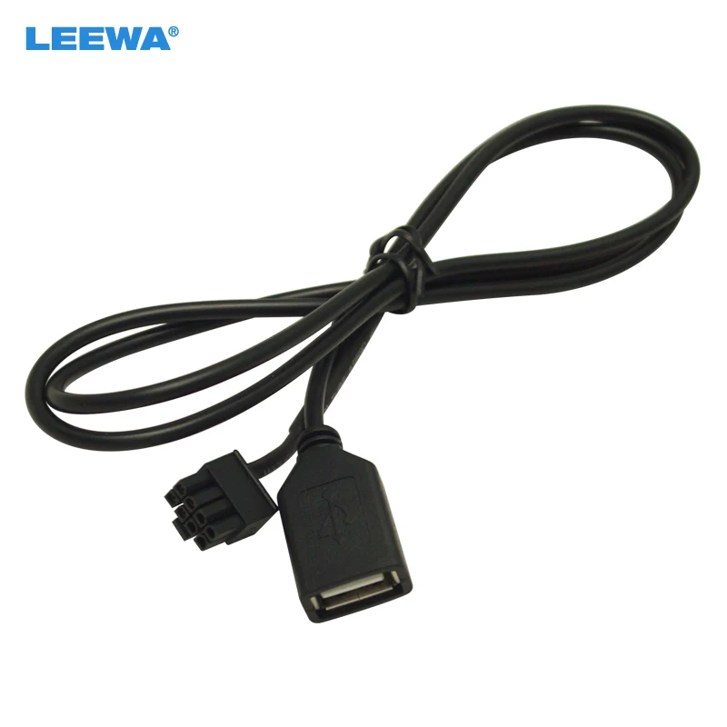 

LEEWA Car Audio Female USB Cable Adapter 4Pin Connector For Chery Qiyun/Fulwin CD Player USB Wire #5663