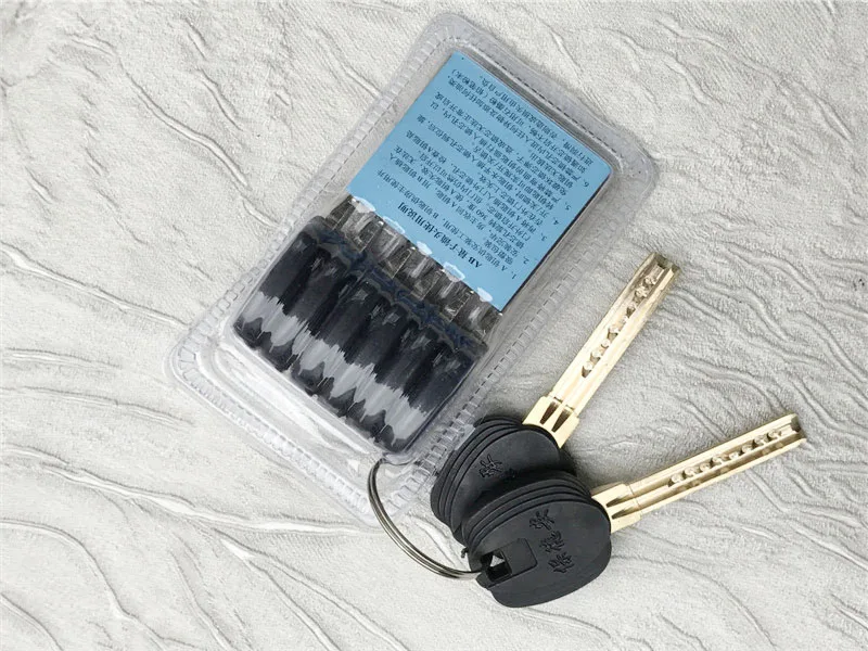 Type 13 AB Key Security Anti-Theft Copper Door Lock Core with Keys Entrance Lock Cylinder Durable Door Lock Core with Keys