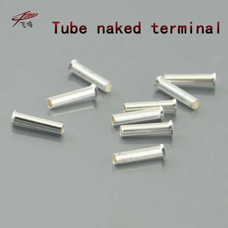 EN25  15Tube Naked Terminal Bootlace Cooper Ferrules kit set Wire Copper Crimp Connector Insulated Cord Pin End Terminal