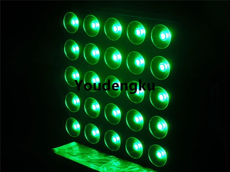 6 pieces 5x5 led matrix panel 25x30W RGB LED DMX stage Blinder for background dmx led dj light bar