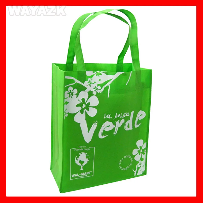 

(1000pcs/lot) custom logo Polypropylene non-woven reusable shopping bag