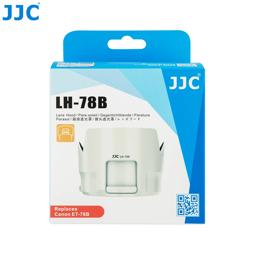 JJC LH-78B الأبيض عدسة هود لكانون EF 70-200 مللي متر f/4L IS II USM عدسة يستبدل ET-78B يسمح لوضع 72 مللي متر تصفية وغطاء العدسة