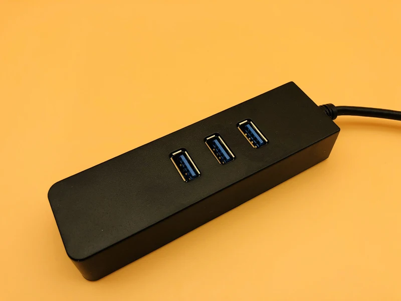 محول شبكة سلكية مع 3 منافذ USB 3.0 ، جيجابت إيثرنت RJ45 ، 10/100/1000 Mbps ، لنظام التشغيل Windows و Mac