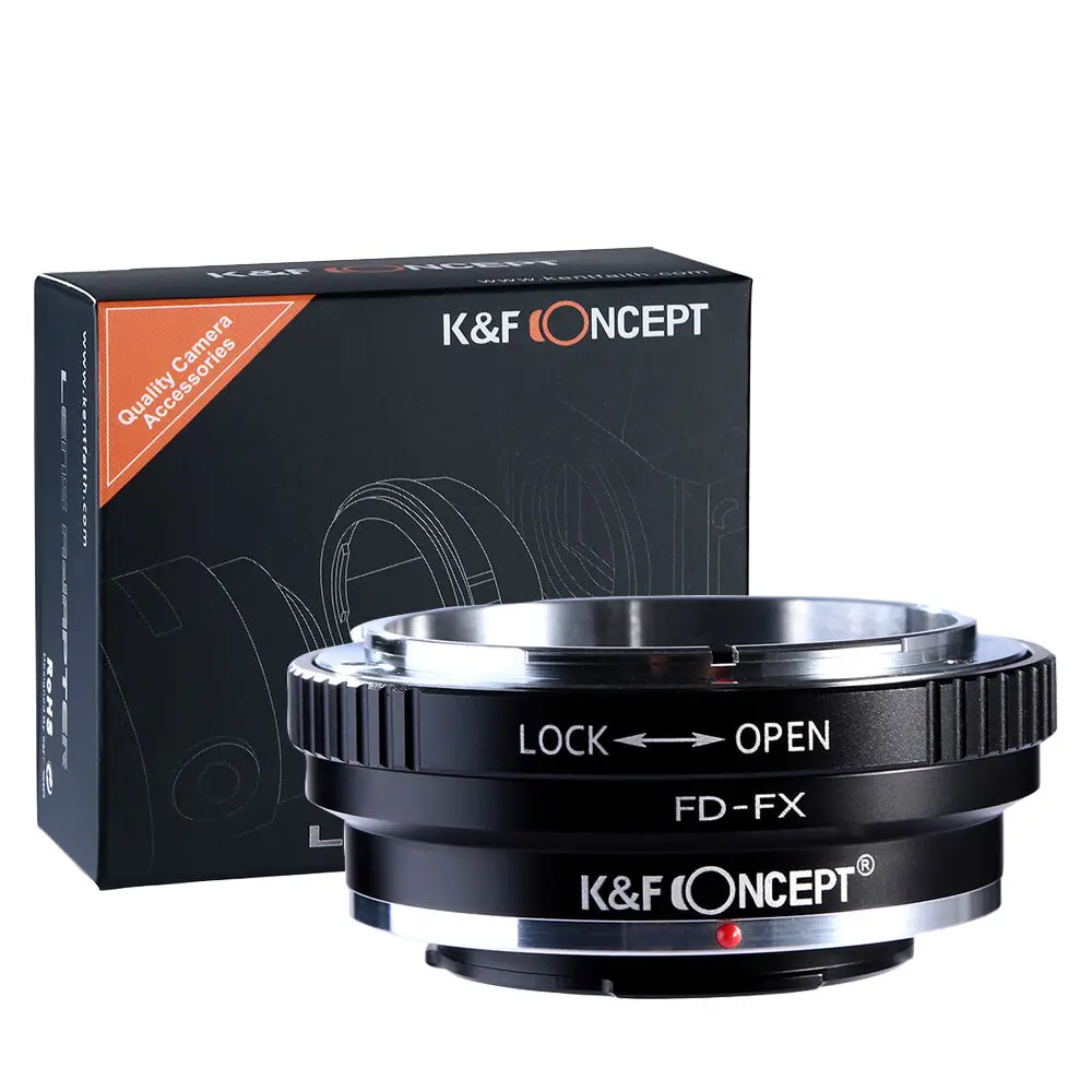 

K & F Concept FD-FX для монтаж Canon FD объектива к Fujifilm X-Pro2,X-A2,X-E1.X-T1 X-T2 X-T20 X-T3 X-T30 GFX адаптер объектива