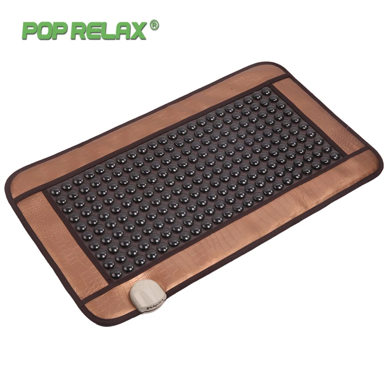 

Pop Relax Tourmaline Stone Massage Mat Anion Far Infrared Heating Thermal Physiotherapy Jade Germanium Mat Health Care Mattress