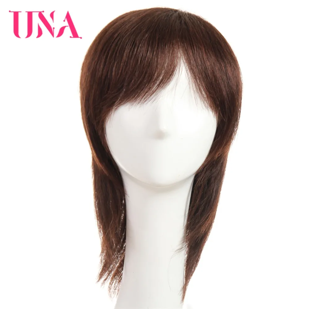 UNA-perucas indianas retas do cabelo humano de Remy para mulheres, 120% densidade, cor #1 # 1B #2 #4 #27 #30 #33 # 99J # BUG #350 #2/33 6222A