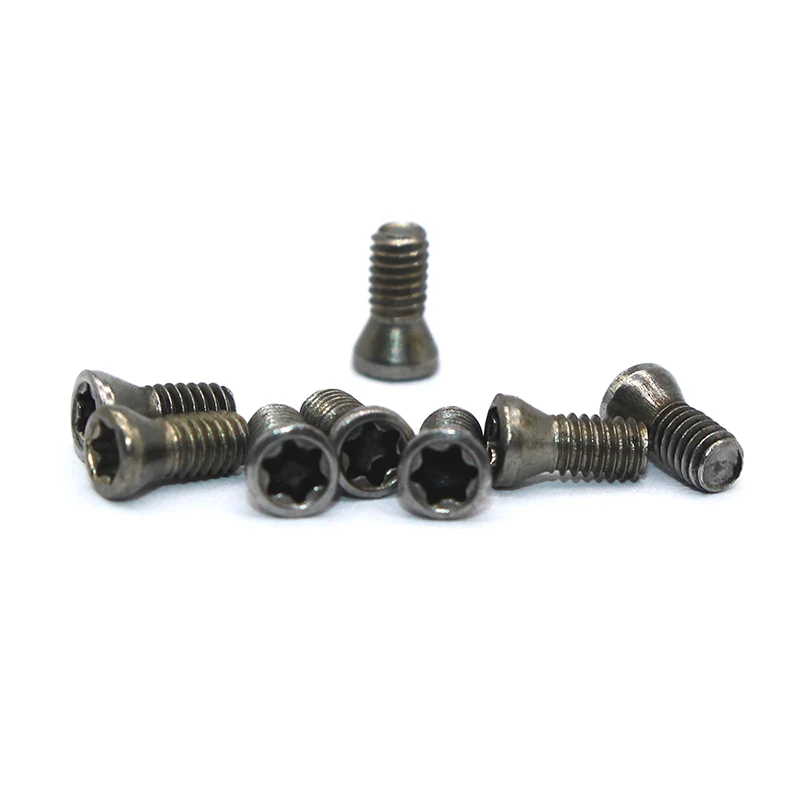 M2.5 6mm 7mm 8mm 10mm M2.5x6mm M2.5x7mm M2.5x8mmPlum Flat Screws Low Carbon Steel Screws Replace Carbide Inserts CNC Accessories