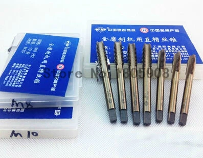 10PCS TG M6*1 containing cobalt HSS machine taps straight fluted tap special stainless steel screw tap ,Thread Tap