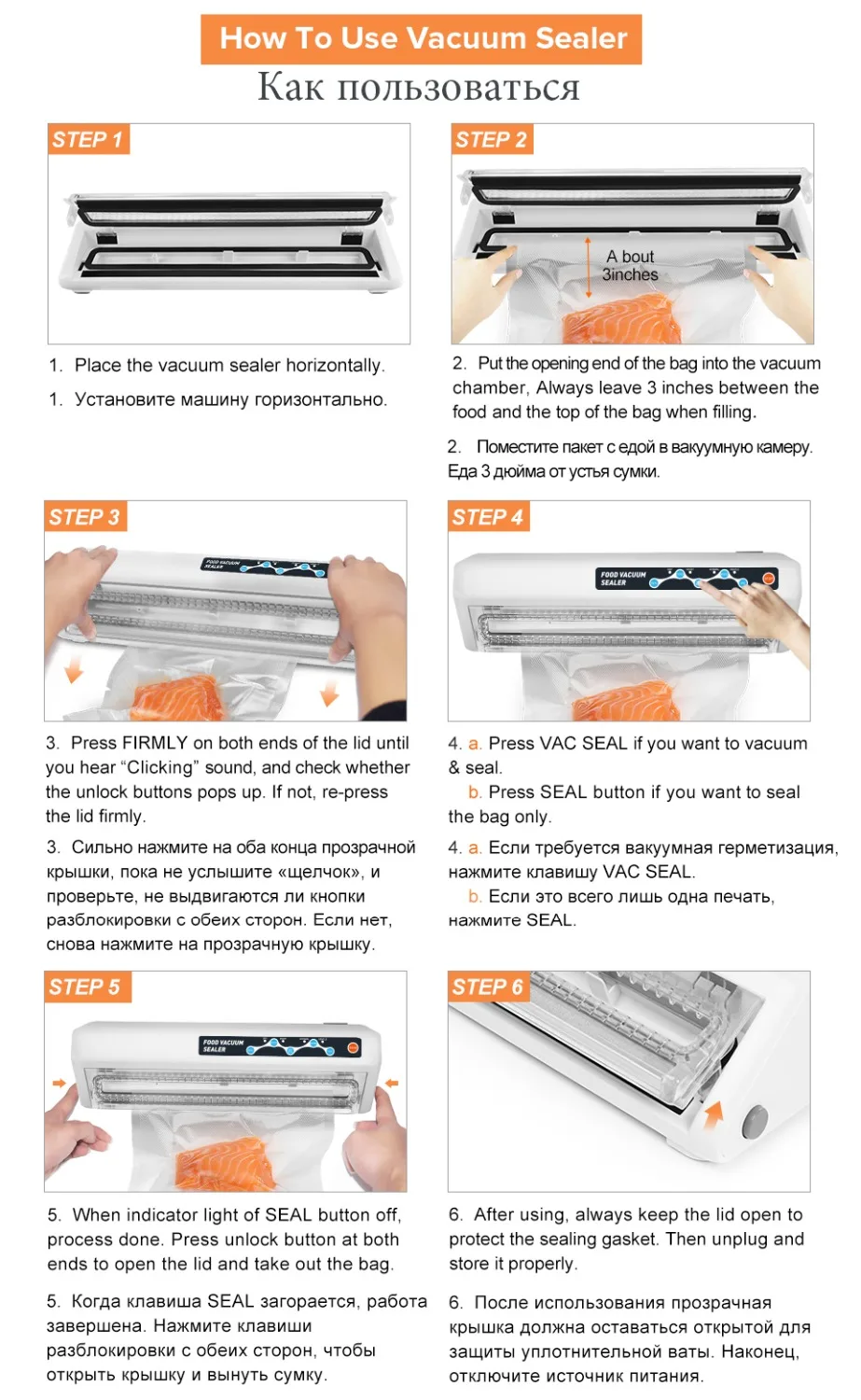 LAIMENG Vacuum Food Sealer Packing Machine Vacuum Bags Food Saver Vacuum Packer 110V 220V Package Sealer For Packaging S139