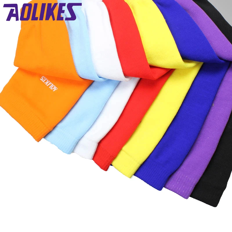 AOLIKES 1PCS Elastic Basketball arm Sleeve Armband Soccer Volleyball Elbow Support Brace Cotovelo de basquete Sports Protector