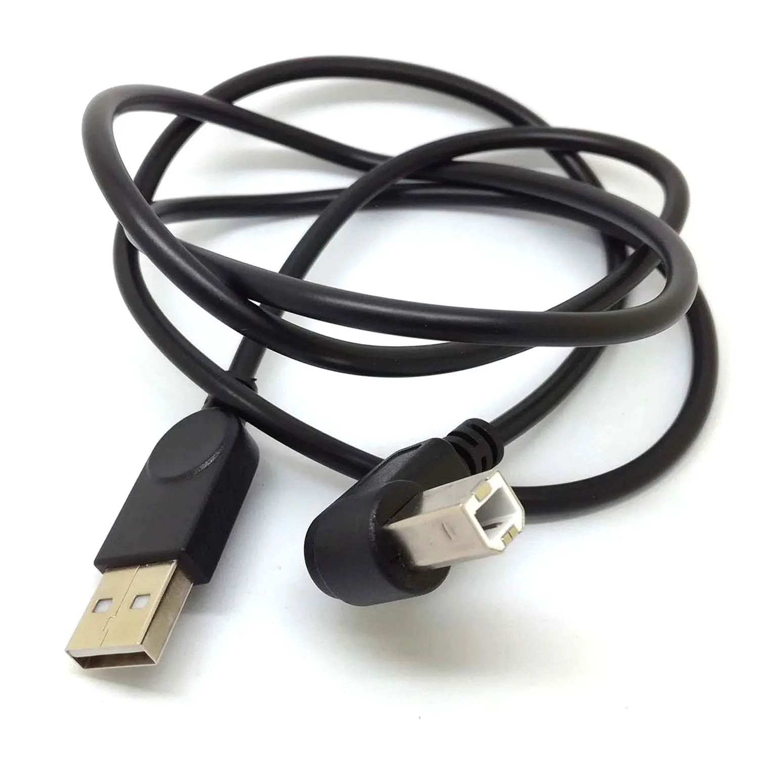 Новый кабель с углом обзора 90 градусов, 3 фута, USB 2,0 A к USB 2,0 B, кабель для сканеров принтеров, шнур для принтеров hp, canon, EPSON, brother