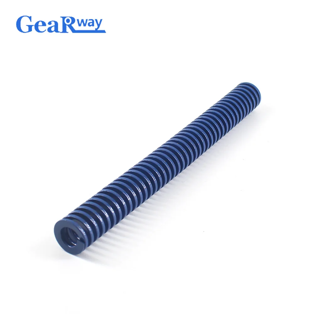 Gearway 2pcs Blue Compression Spring TL12x60/12x65/12x70/12x95/12x100mm Light Loading Spiral Stamping Compression Die Spring