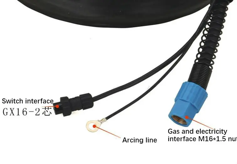 NEW P80 Plasma Torch 16Feet 5M Plasma Cutter/cutting Machine Accessories Torch Complete Head/Air Cooled Plasma Cutting100A 120A
