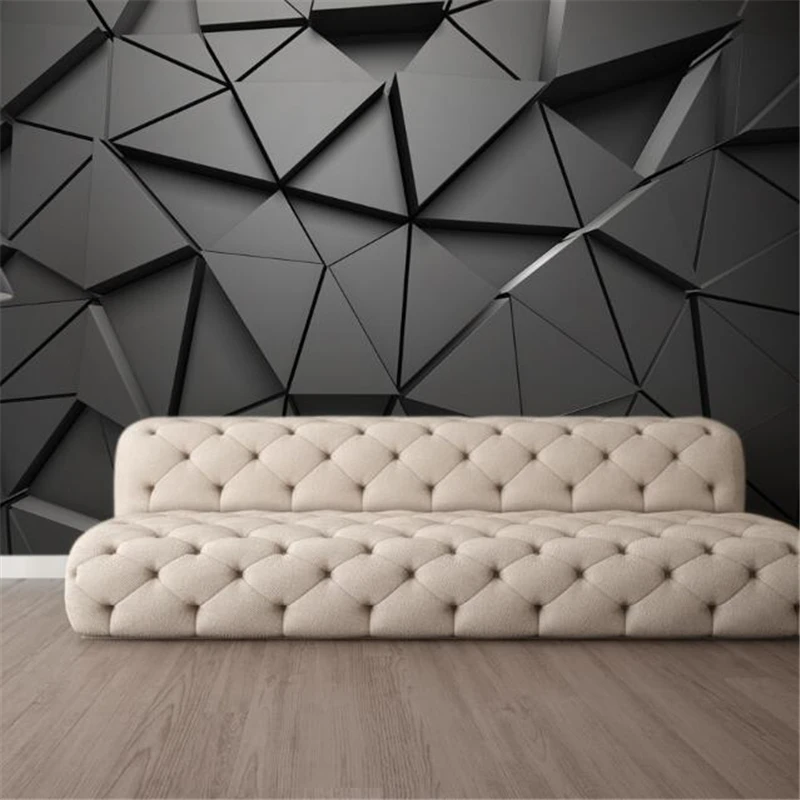 papel de parede Custom wallpaper modern geometric graphics living room bedroom TV sofa background wall, home decoration mural