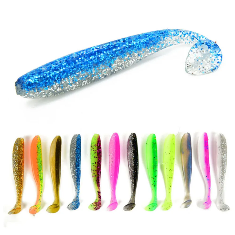 5Pcs/lot Easy Shiner Soft Fishing Lure 6cm 1.8g Isca Artificial Soft Bait Silicone Double Colors Carp Artificial Bait Swimbait