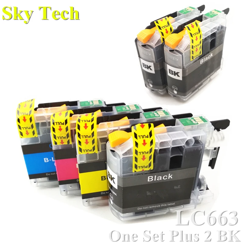 6PK Compatible Ink cartridge For Brother LC663 LC-663 ,  For Brother MFC-J2320 MFC-J2720   etc .  A+ quality cartridges .