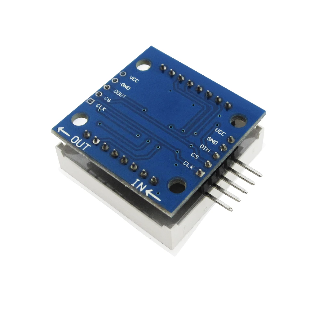 Módulo de microcontrolador max7219, módulo de exibição de módulo de matriz de pontos