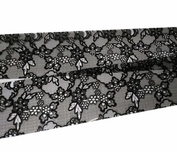 40mm*1000mm Nail Foil F006 Black Lace Flower Nail Film Full Cover Nail Sticker Transfer Foil Decal For Nail