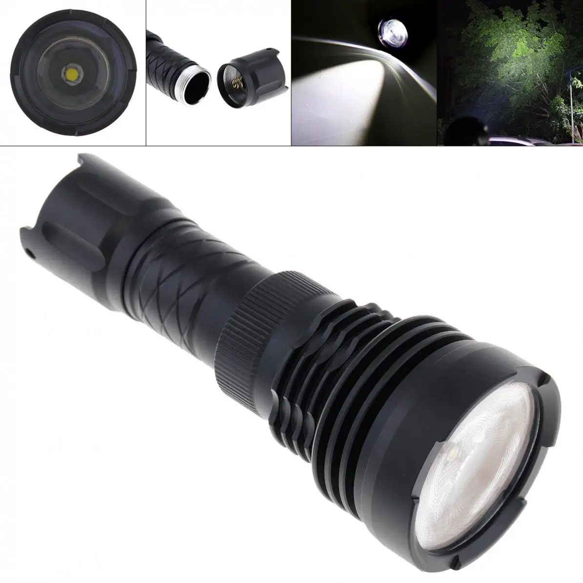 Mini 850 Lumen XPL HD Focus 5 Groups / 14 Modes Zoom Waterproof Flashlight with 200m Range Support  One 18650 Battery