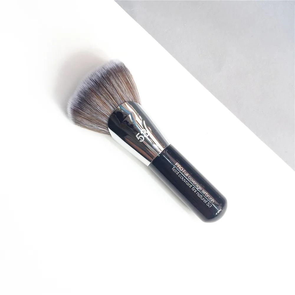 bdbeauty Pro Full Coverage Airbrush #53 / Mini #53.5 Defined highlight contour Foundation Po Brush - Beauty Makeup Blender Tool