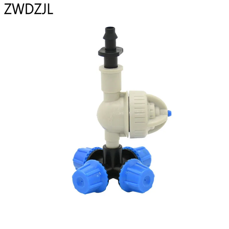 Greenhouse fog nozzle cross Atomization Sprinkler nozzle Water Dripper Drip System For watering & irrigation 1set