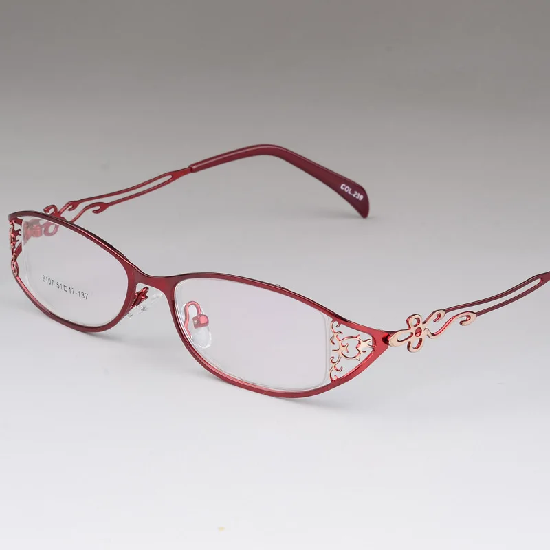BCLEAR – lunettes en alliage ultralégères pour femmes, monture complète en métal sculpté creux, belle mode, nouveau