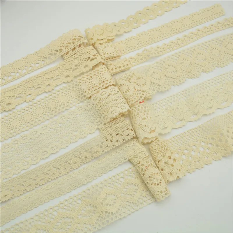 200yards Lace Edge Trim  Wedding Bridal Ribbon Cotton Crochet Sewing DIY