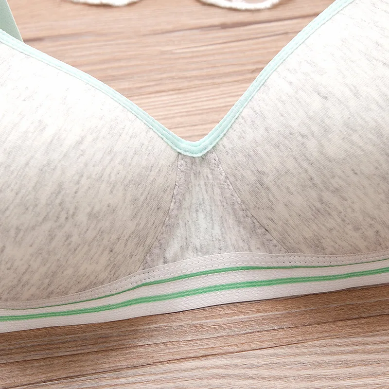 Student Young Girls First Wireless Training Bra Teenage Girl Underwear Teen Children Thin Cup Bra 12-18Y Youth Small Breast Bra