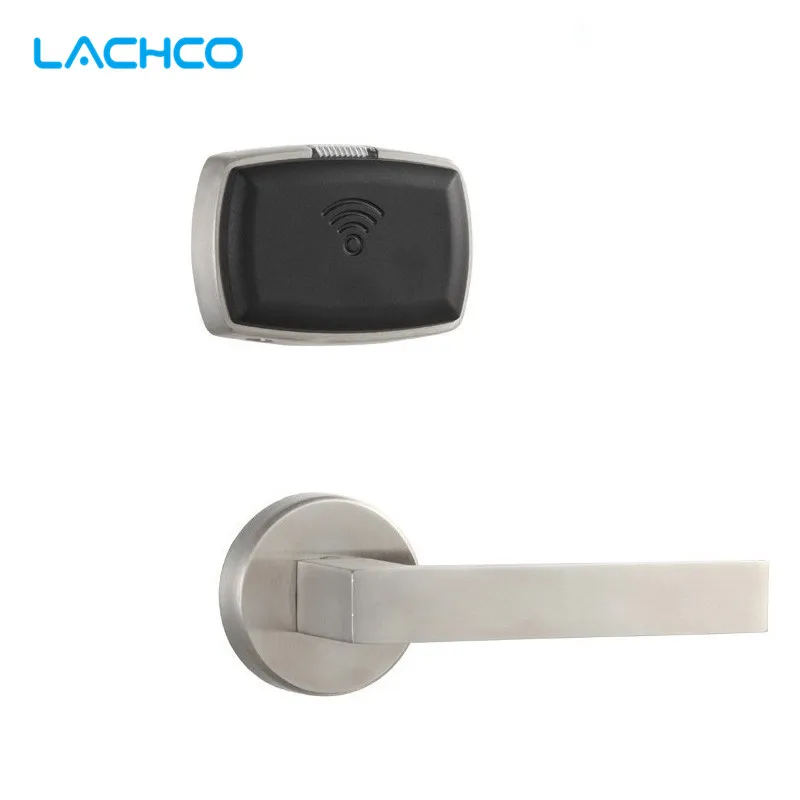 LACHCO Smart Electronic Card Door Lock RFID Card Keyless Lock For Home Office Hotel Room Free-style Handle  L16063BS