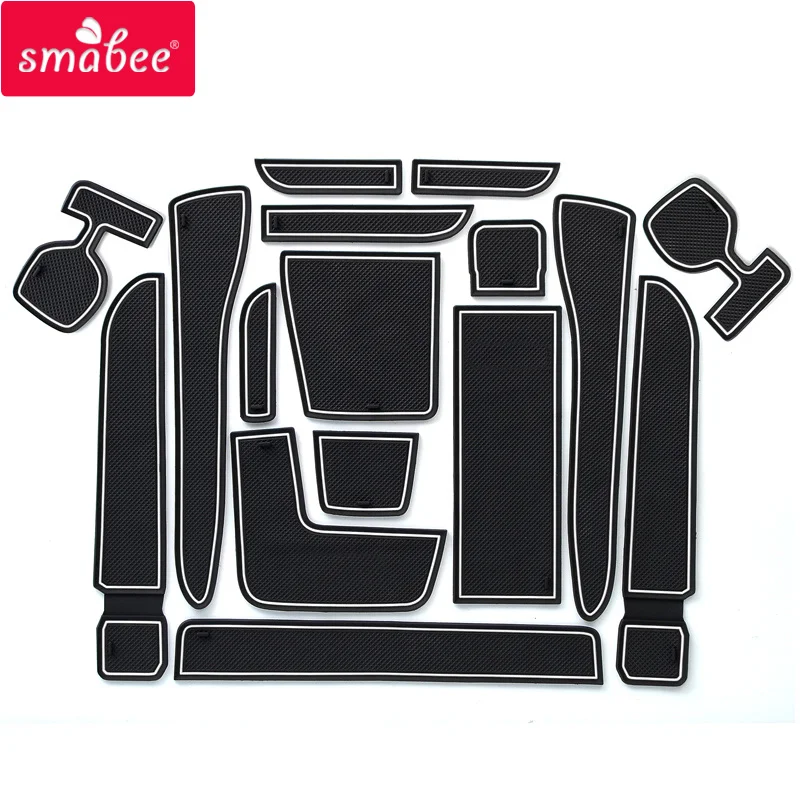 smabee Gate Slot Pad For toyota wish 20 A series Non-Slip Mats Interior Accessories Door Mat Cup Holder Rubber Coaster Sticker