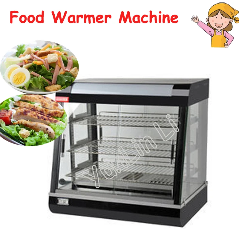 Electric Food Warmer Commercial Three Layers Hear Preservation Cabinet Food Warm Showcase Food Heated Display Cabinet