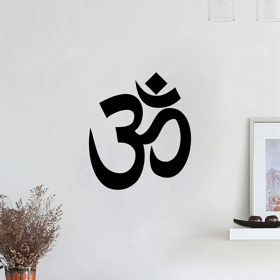 Yoga Wall Vinilos Paredes Om Vinyl  Wall Sticker Ohm Decals Wall Quote Wall Decals Desivo De Parede Home Decoration